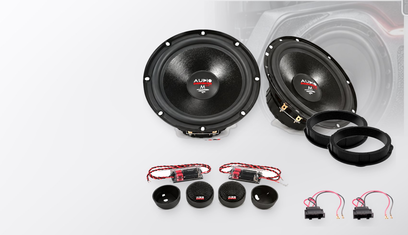 Pachet difuzoare dedicate VW Golf VII 3 uși (AU) 2017-2019 - Audio System M EVO 2 200 mm