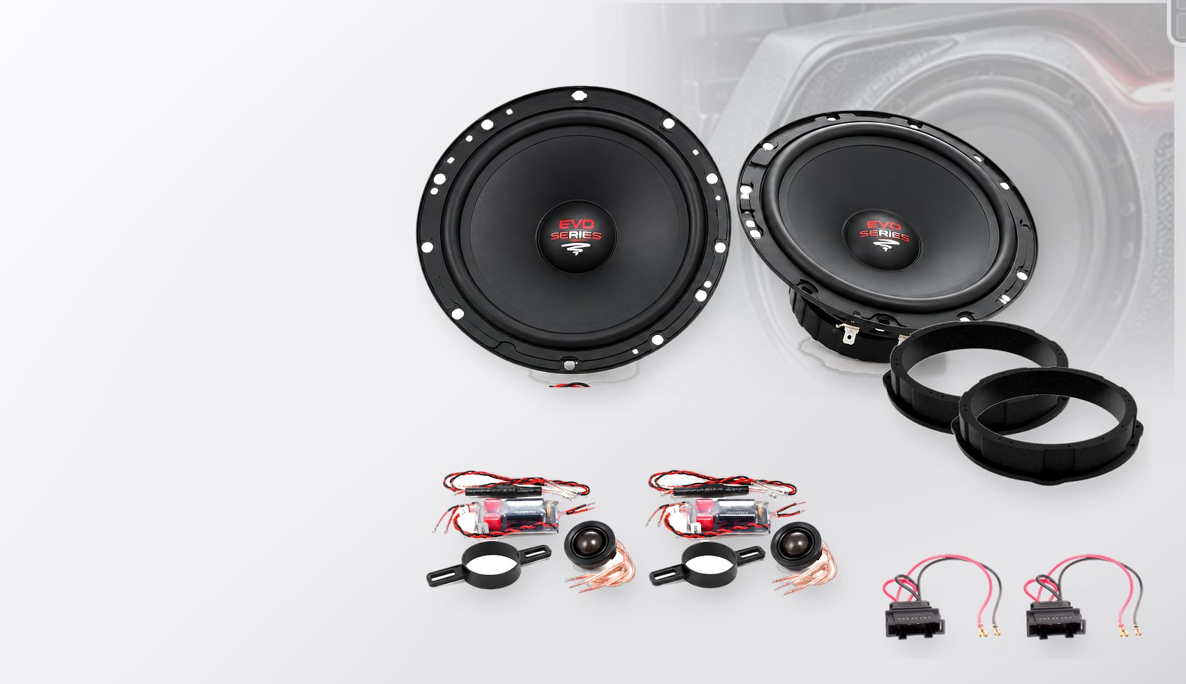 Pachet difuzoare dedicate VW Golf VII 3 uși (AU) 2017-2019 - Audio System RADION EVO 2 200 mm