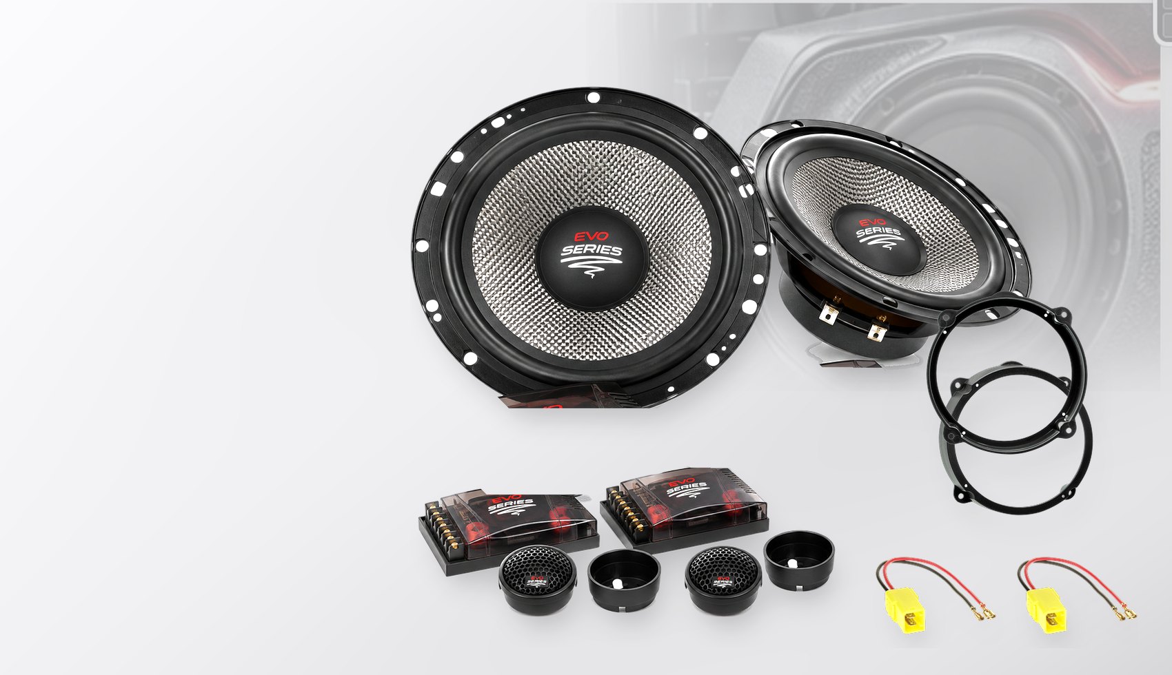 Pachet difuzoare dedicate Alfa Romeo 147 (973) 2007-2010 - Audio System RADION EVO 2 165 mm