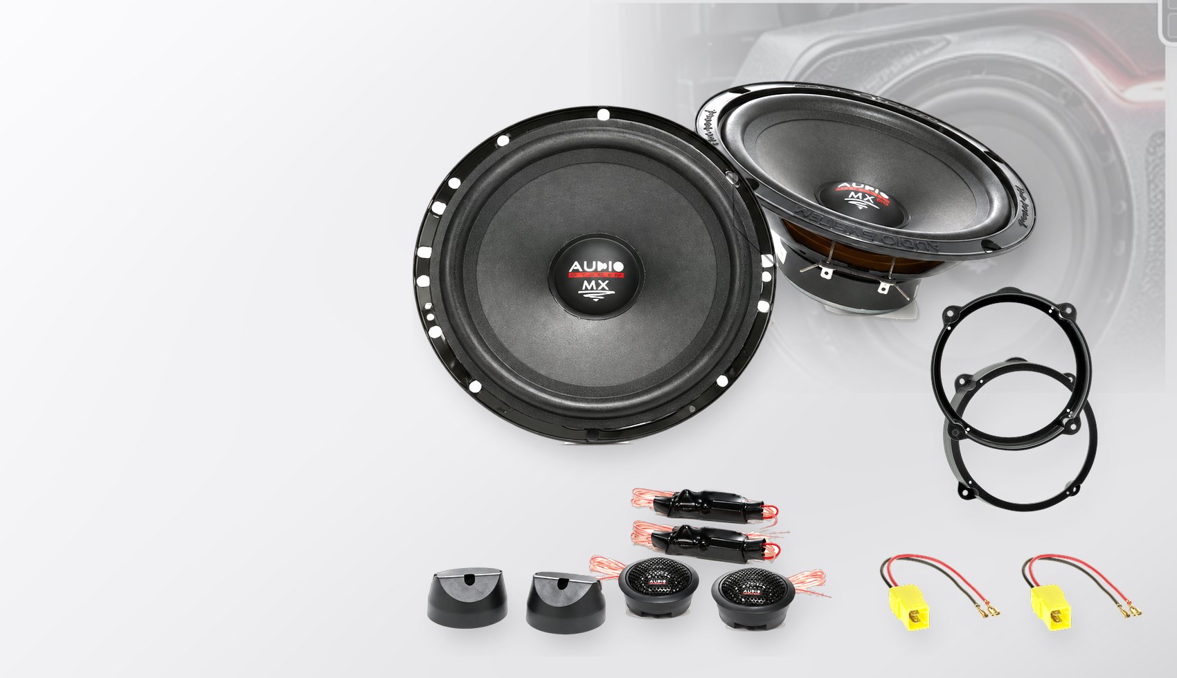Pachet difuzoare dedicate Alfa Romeo Brera (939) 2006-2010 - Audio System MX EVO 165 mm
