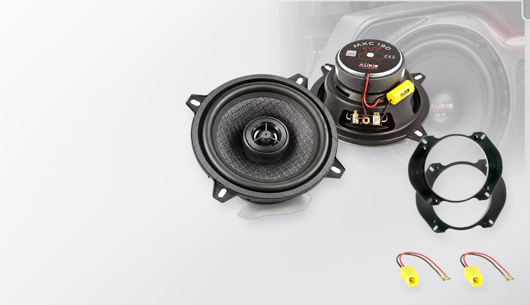 Pachet difuzoare dedicate Alfa Romeo GTV (916) 1994-2005 - Audio System MXC EVO 130 mm