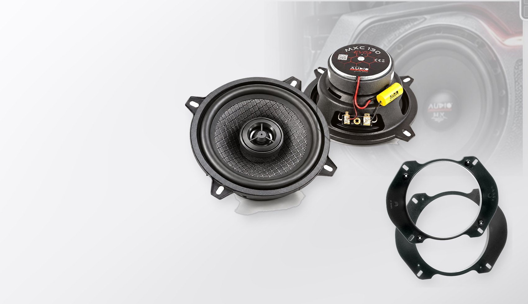 Pachet difuzoare dedicate Alfa Romeo Spider 1990-2006 - Audio System MXC EVO 130 mm