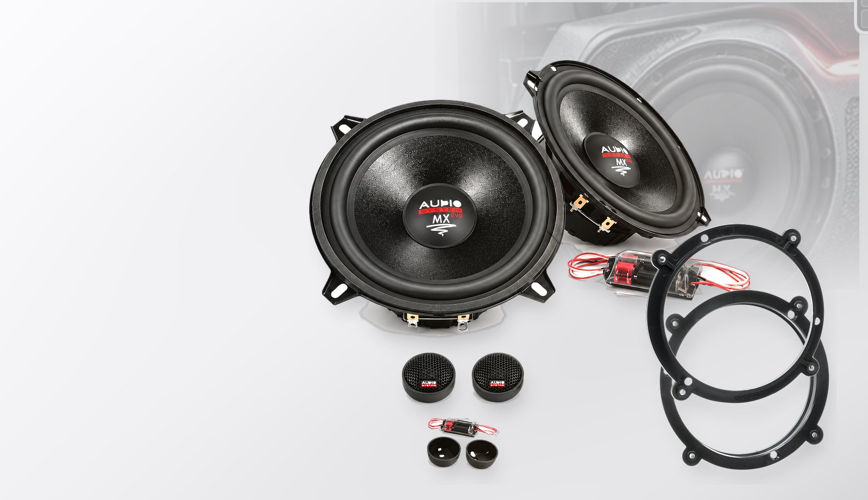 Pachet difuzoare dedicate Audi A3 1996-2003 - Audio System MX EVO 130 mm