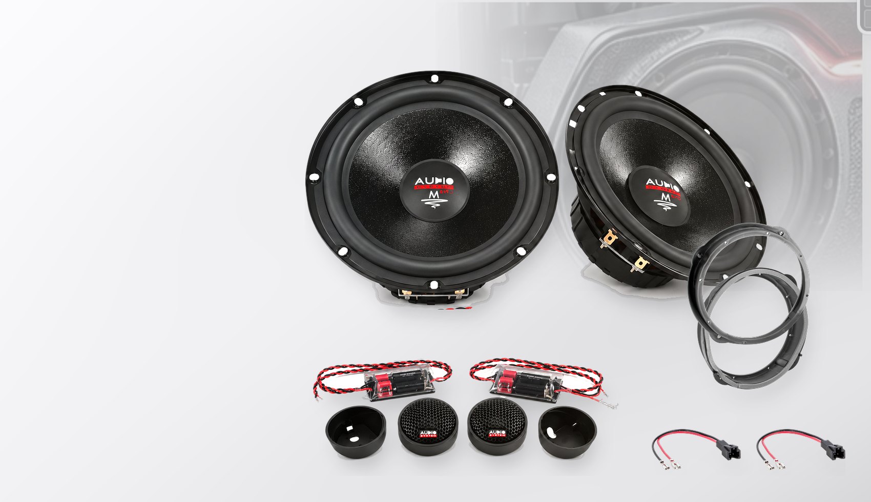 Pachet difuzoare dedicate Audi A3 (8V) 2016-2020 - Audio System M EVO 2 200 mm