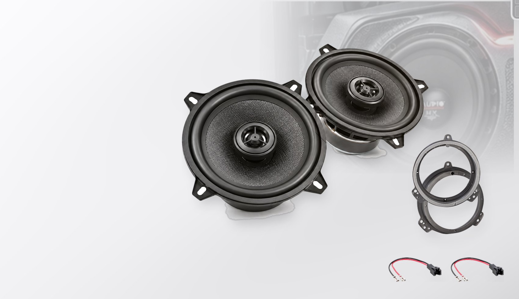 Pachet difuzoare dedicate Audi A4 (B6-B7) 2000-2008 - Audio System MXC EVO 165 mm
