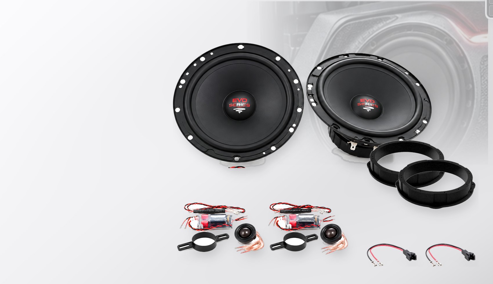 Pachet difuzoare dedicate Audi A4 (B8) 2008-2015 - Audio System RADION EVO 2 200 mm