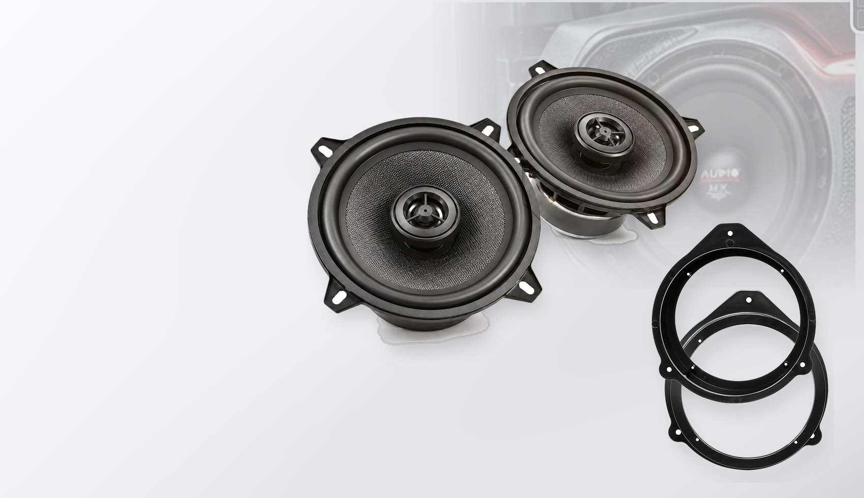 Pachet difuzoare dedicate Audi A4 B7 (8E Facelift) 2004-2008 - Audio System MXC EVO 165 mm