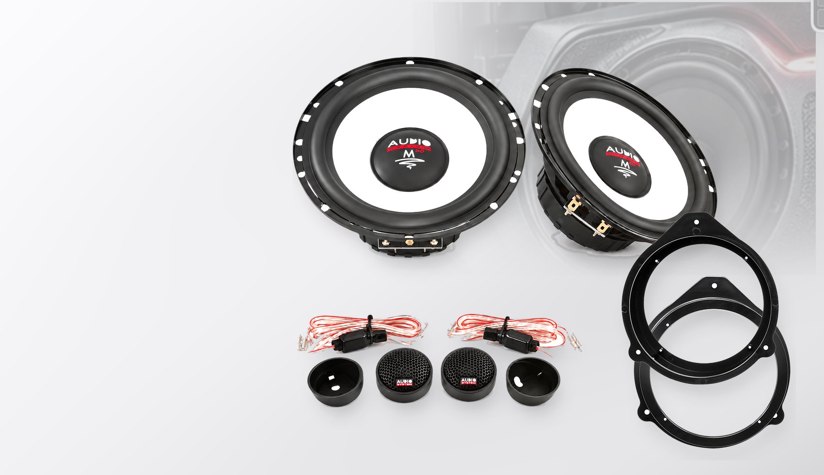 Pachet difuzoare dedicate Audi Lamborghini Gallardo 2003-2013 - Audio System M EVO 2 165 mm