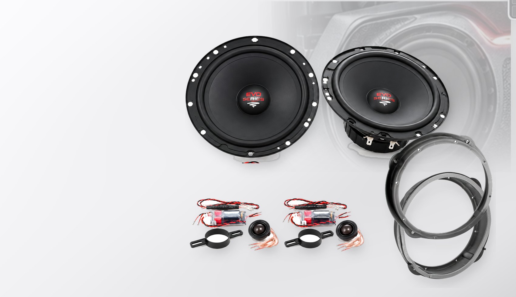 Pachet difuzoare dedicate Audi Lamborghini Huracán (H) 2014-2020 - Audio System RADION EVO 2 200 mm