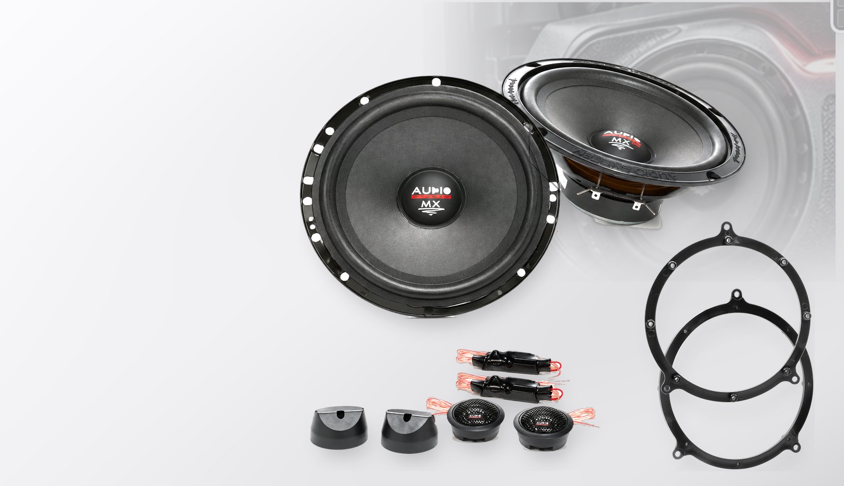 Pachet difuzoare dedicate Audi TT (8N) 1998-2006 - Audio System MX EVO 165 mm