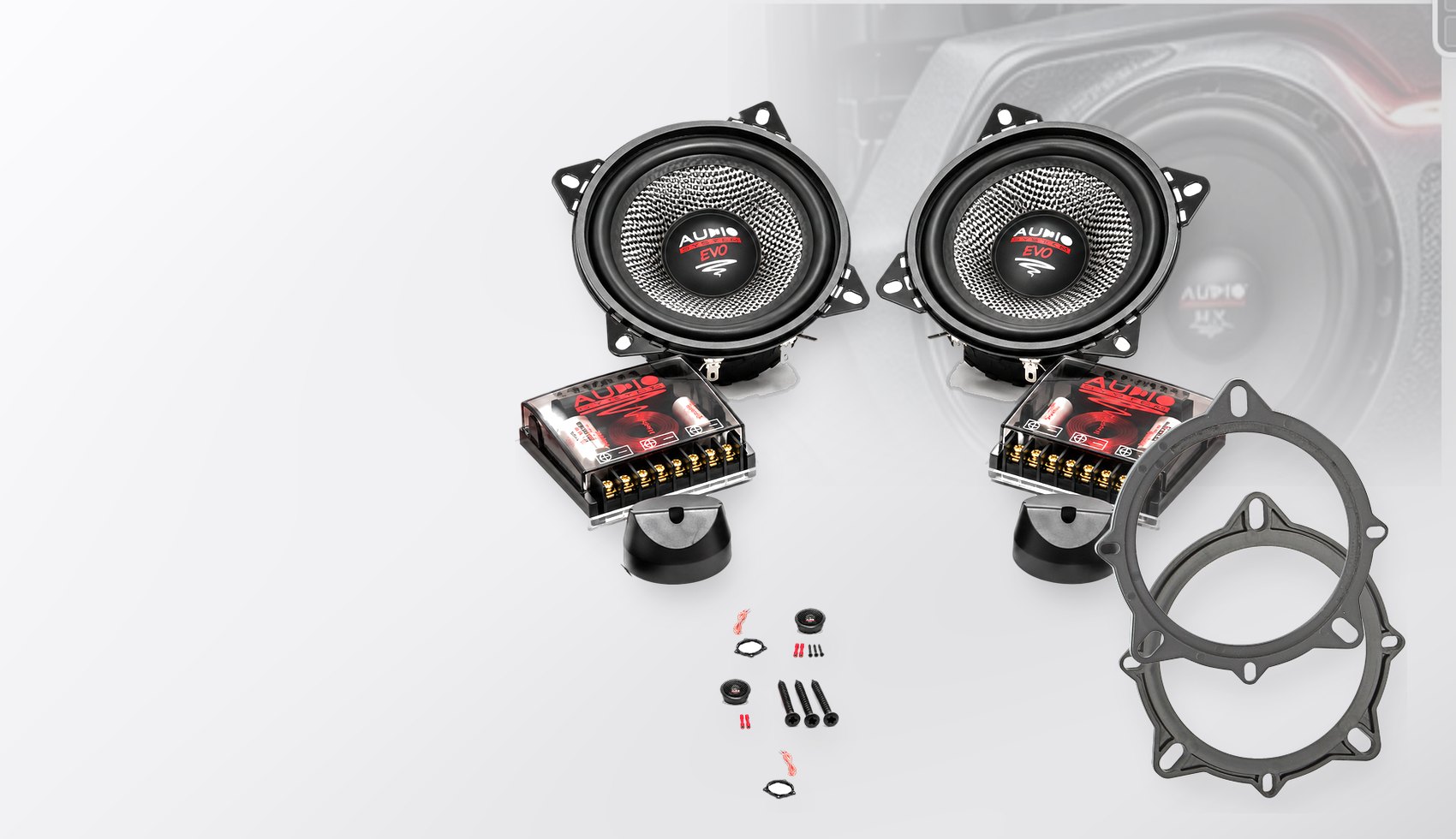 Pachet difuzoare dedicate BMW 3er (E90/E91) 2005-2012 - Audio System RADION EVO 2 100 mm