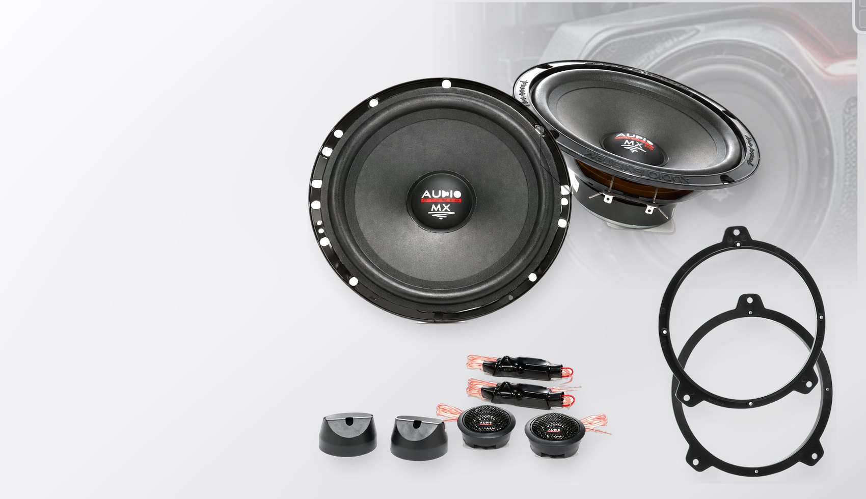 Pachet difuzoare dedicate BMW 3er Touring (E46) 1999-2005 - Audio System MX EVO 165 mm