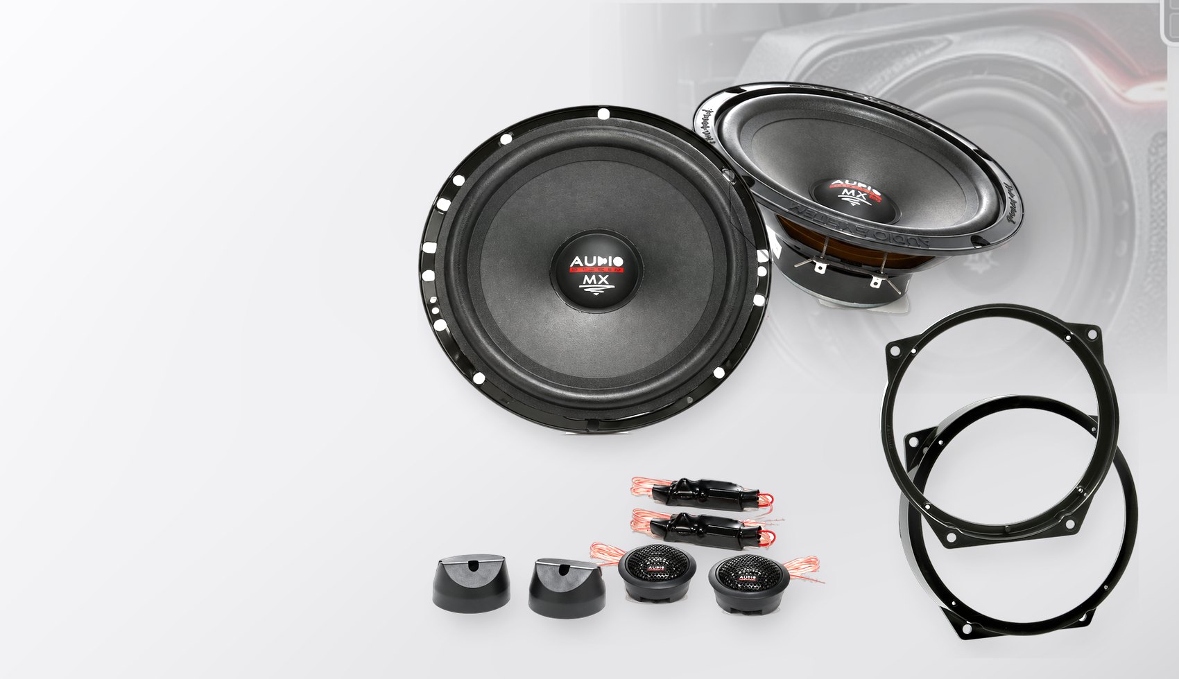 Pachet difuzoare dedicate BMW Mini Cabrio (R52) 2004-2008 - Audio System MX EVO 165 mm