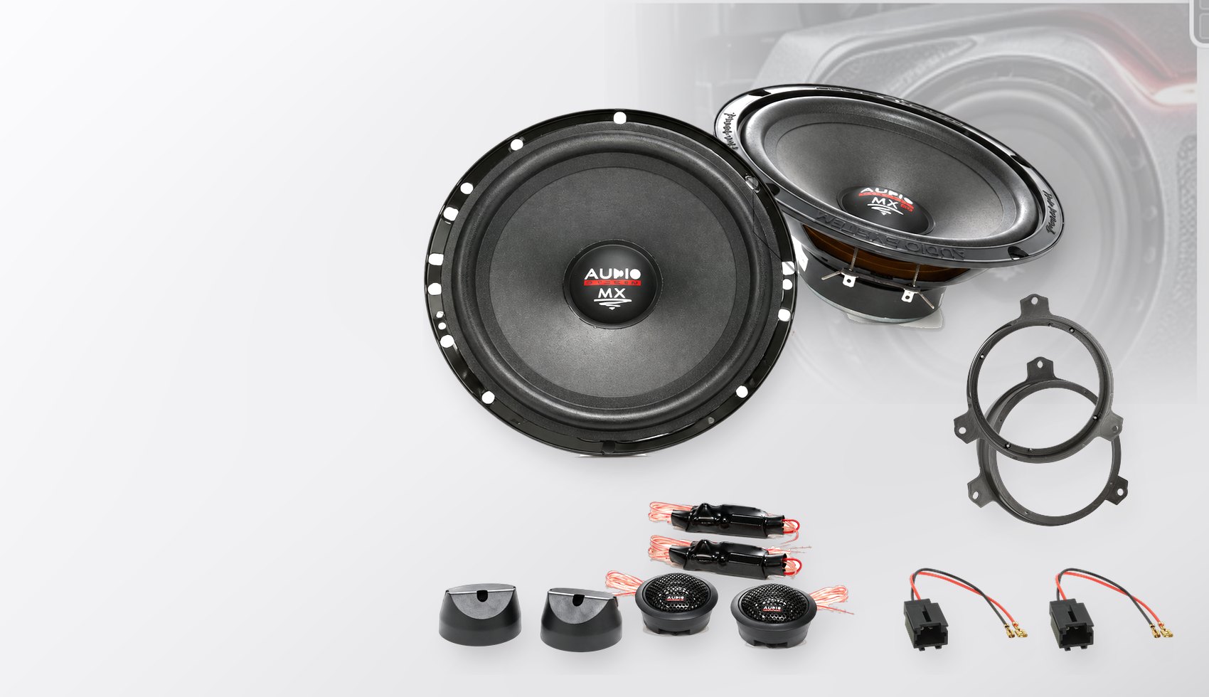Pachet difuzoare dedicate Citroen C1 (2G) 2014-2021 - Audio System MX EVO 165 mm