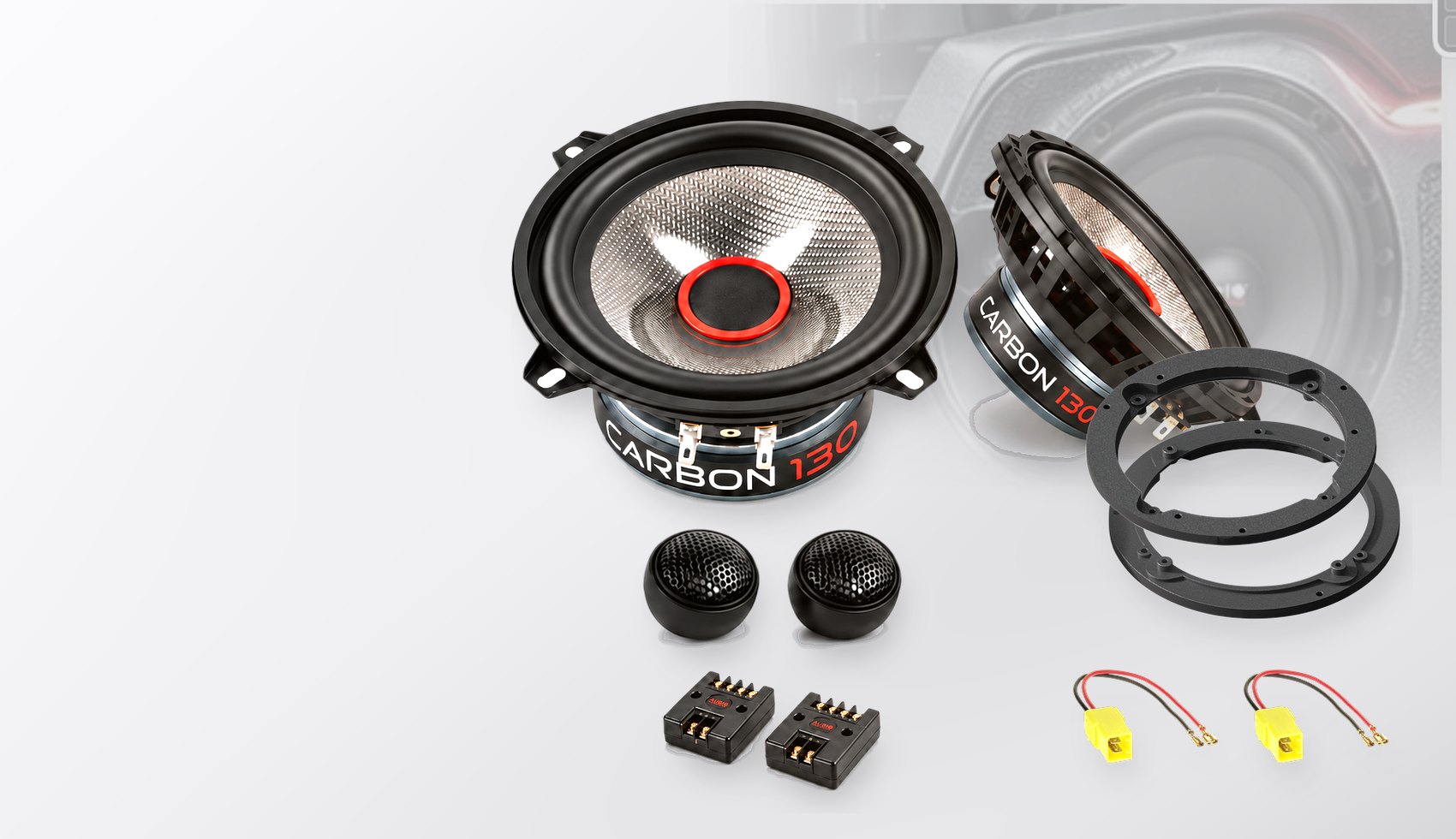 Pachet difuzoare dedicate Citroen C8 (E) 2002-2008 - Audio System CARBON 130 mm