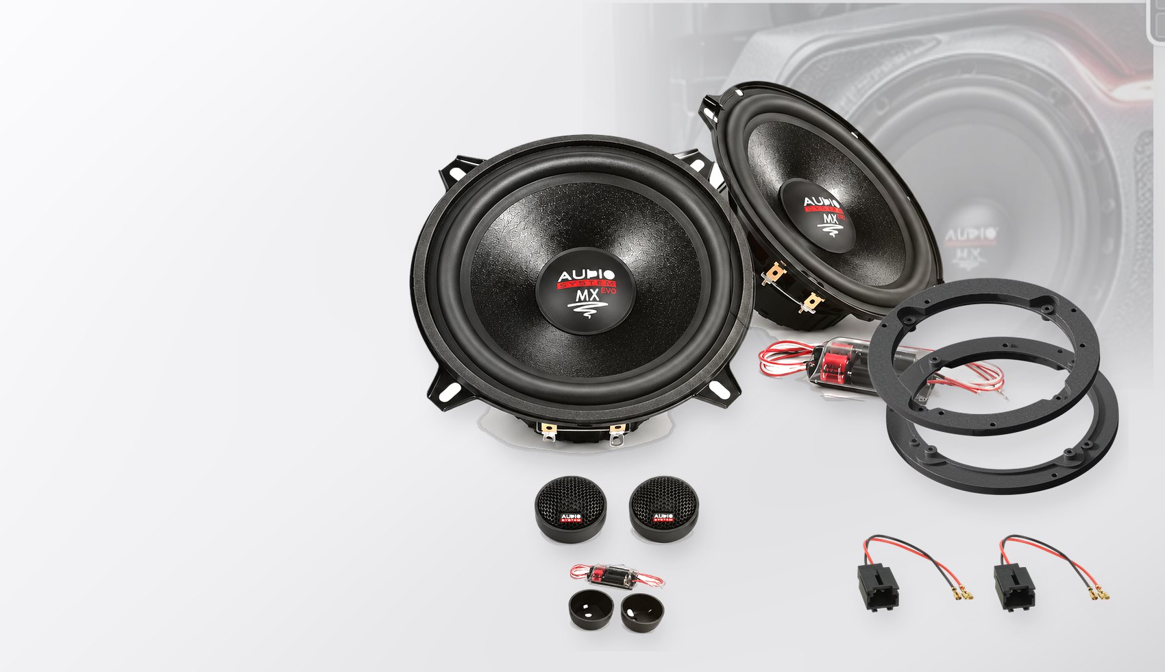 Pachet difuzoare dedicate Citroen C8 (E) 2008-2012 - Audio System MX EVO 130 mm