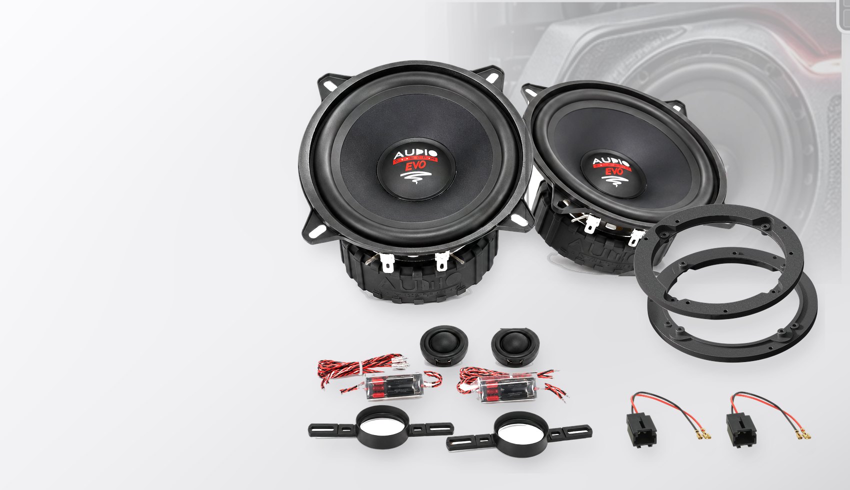 Pachet difuzoare dedicate Citroen C8 (E) 2012-2013 - Audio System RADION EVO 2 130 mm