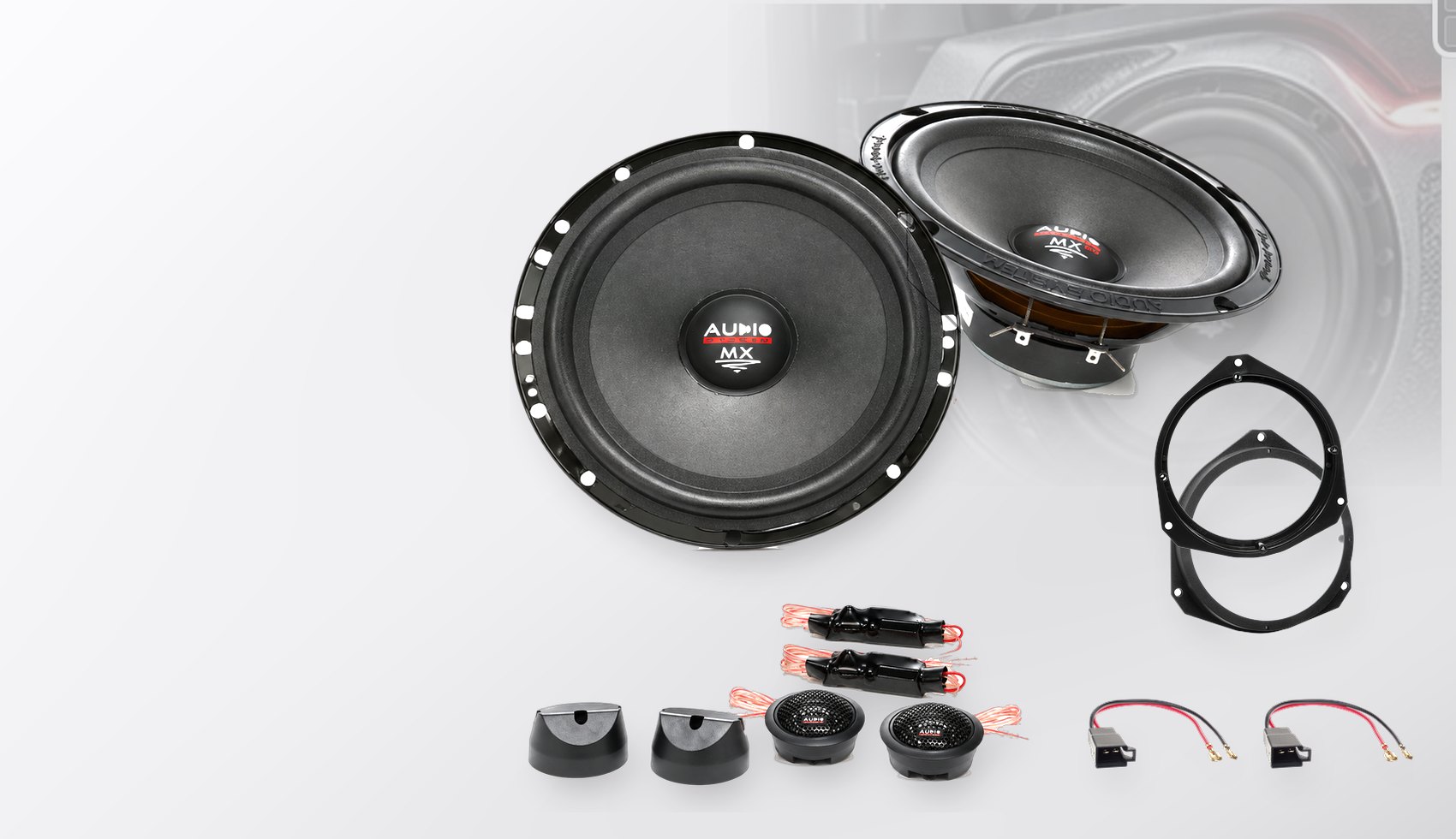 Pachet difuzoare dedicate Citroen Jumper (250) 2011-2014 - Audio System MX EVO 165 mm