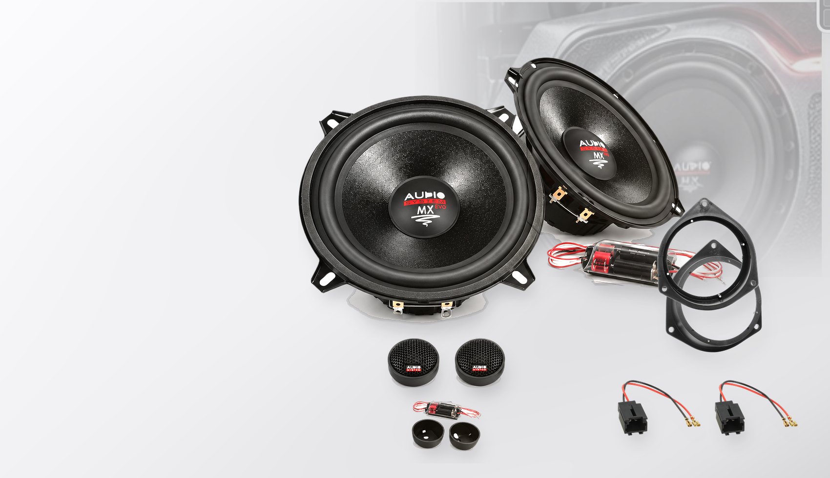 Pachet difuzoare dedicate Citroen Nemo (255L/A) 2007-2015 - Audio System MX EVO 130 mm