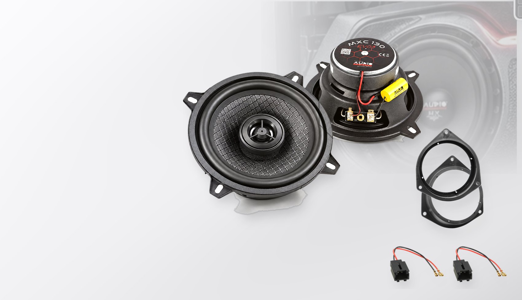 Pachet difuzoare dedicate Citroen Nemo (255L/A) 2007-2015 - Audio System MXC EVO 130 mm