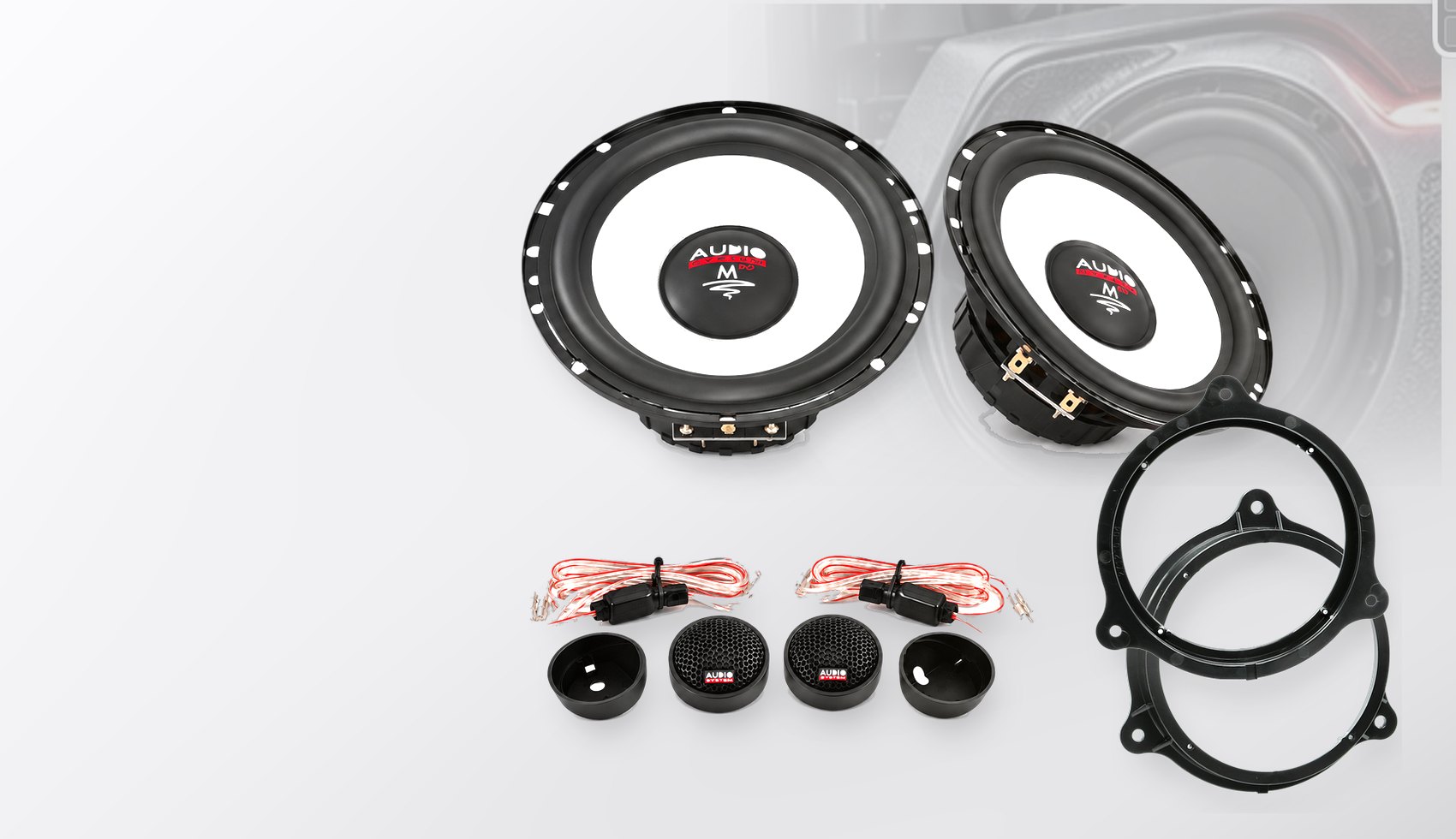 Pachet difuzoare dedicate Dacia Dacis Sandero Stepway (SD) 2013-2020 - Audio System M EVO 2 165 mm