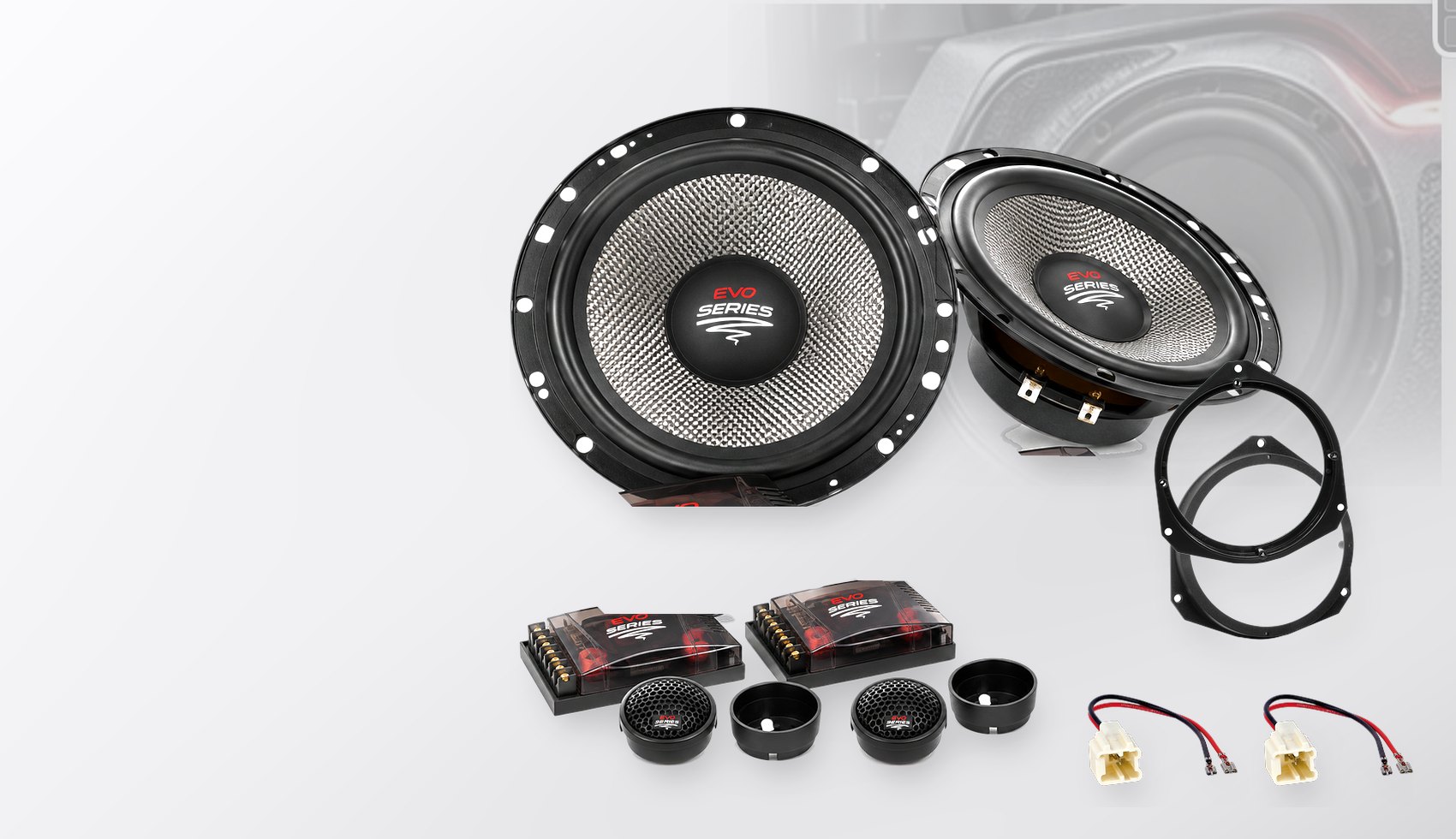 Pachet difuzoare dedicate Dacia Dokker (SD) 2012-2020 - Audio System RADION EVO 2 165 mm