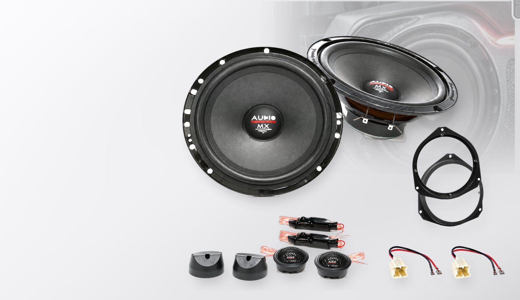 Pachet difuzoare dedicate Dacia Dokker Stepway (SD) 2014-2020 - Audio System MX EVO 165 mm
