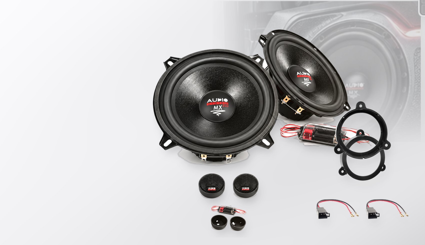 Pachet difuzoare dedicate Dacia Logan 2006-2009 - Audio System MX EVO 130 mm
