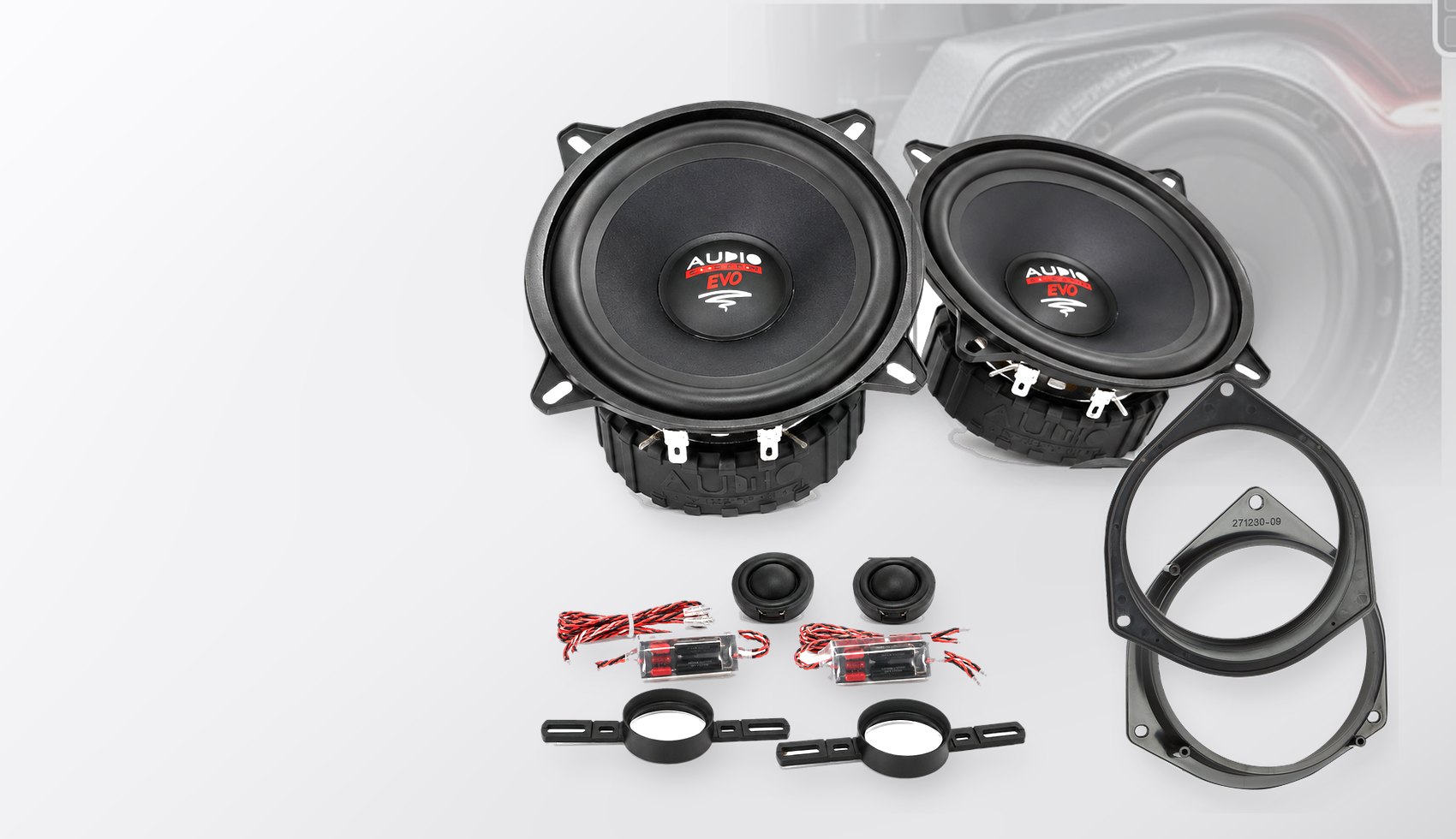 Pachet difuzoare dedicate Fiat Doblo (ZAF263) 2015-2022 - Audio System RADION EVO 2 130 mm