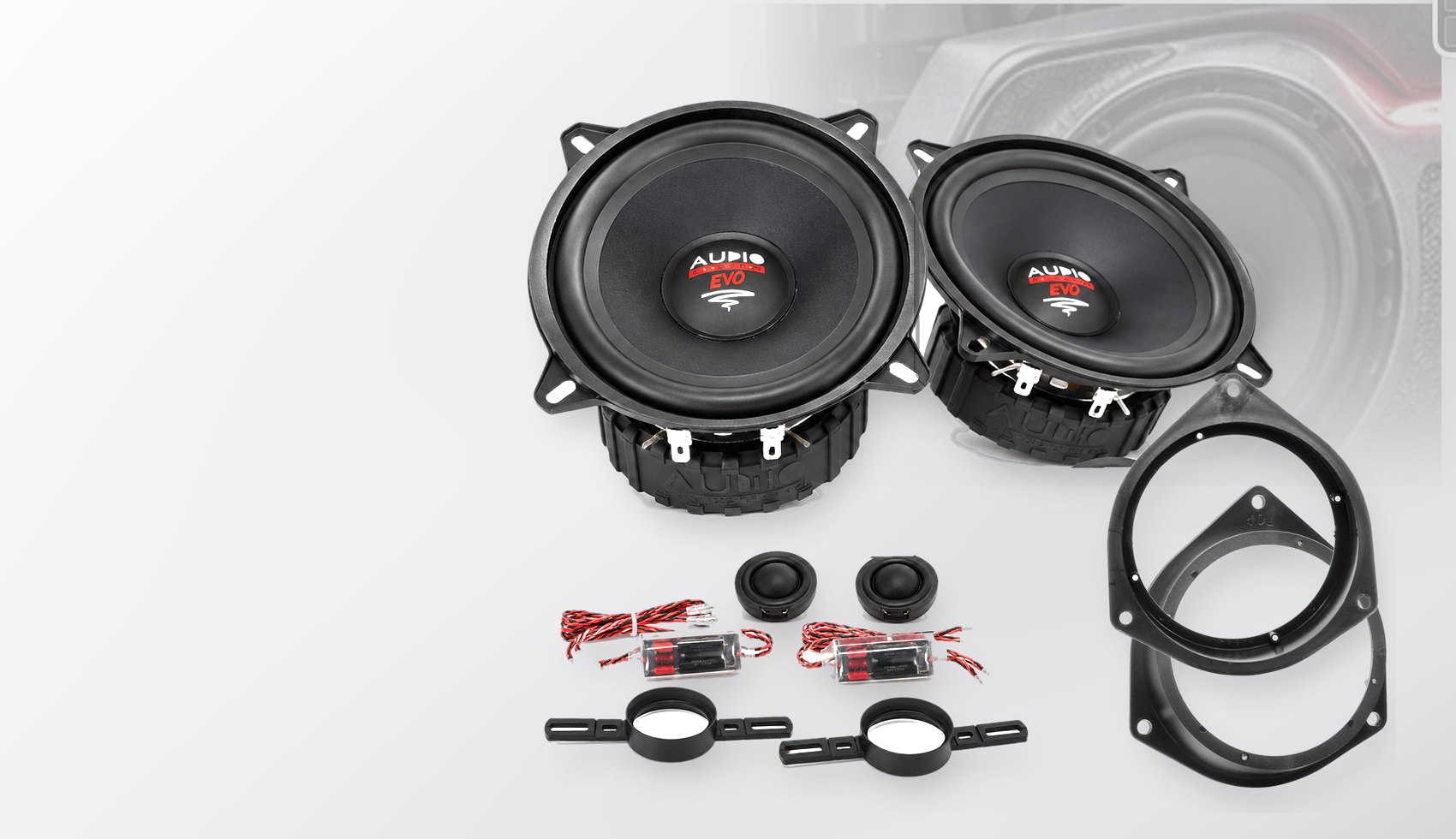 Pachet difuzoare dedicate Fiat Fiorino (225) 2008-2015 - Audio System RADION EVO 2 130 mm