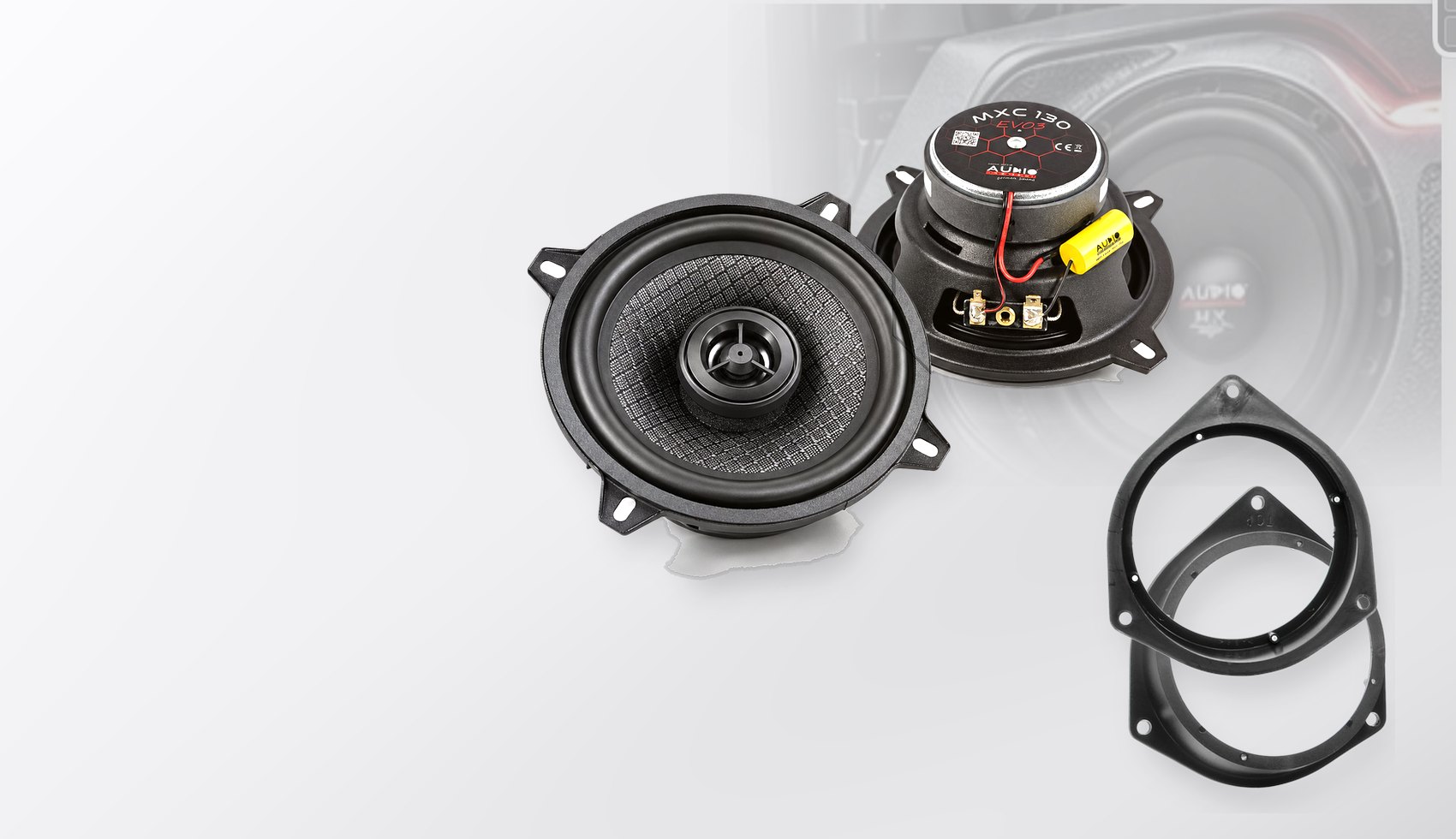 Pachet difuzoare dedicate Fiat Fiorino (225) 2008-2015 - Audio System MXC EVO 130 mm