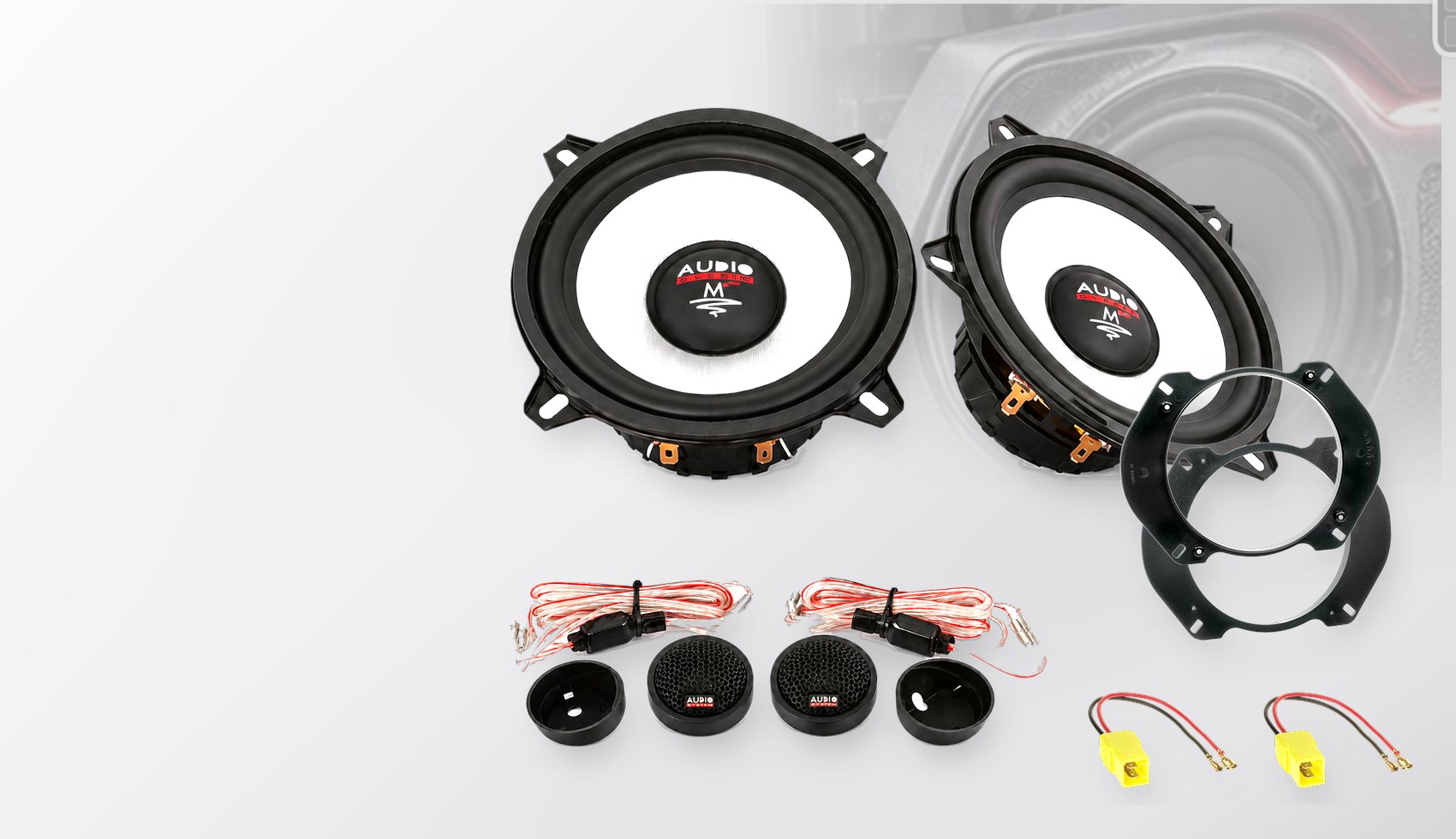 Pachet difuzoare dedicate Fiat Multipla (186) 1999-2010 - Audio System M EVO 2 130 mm