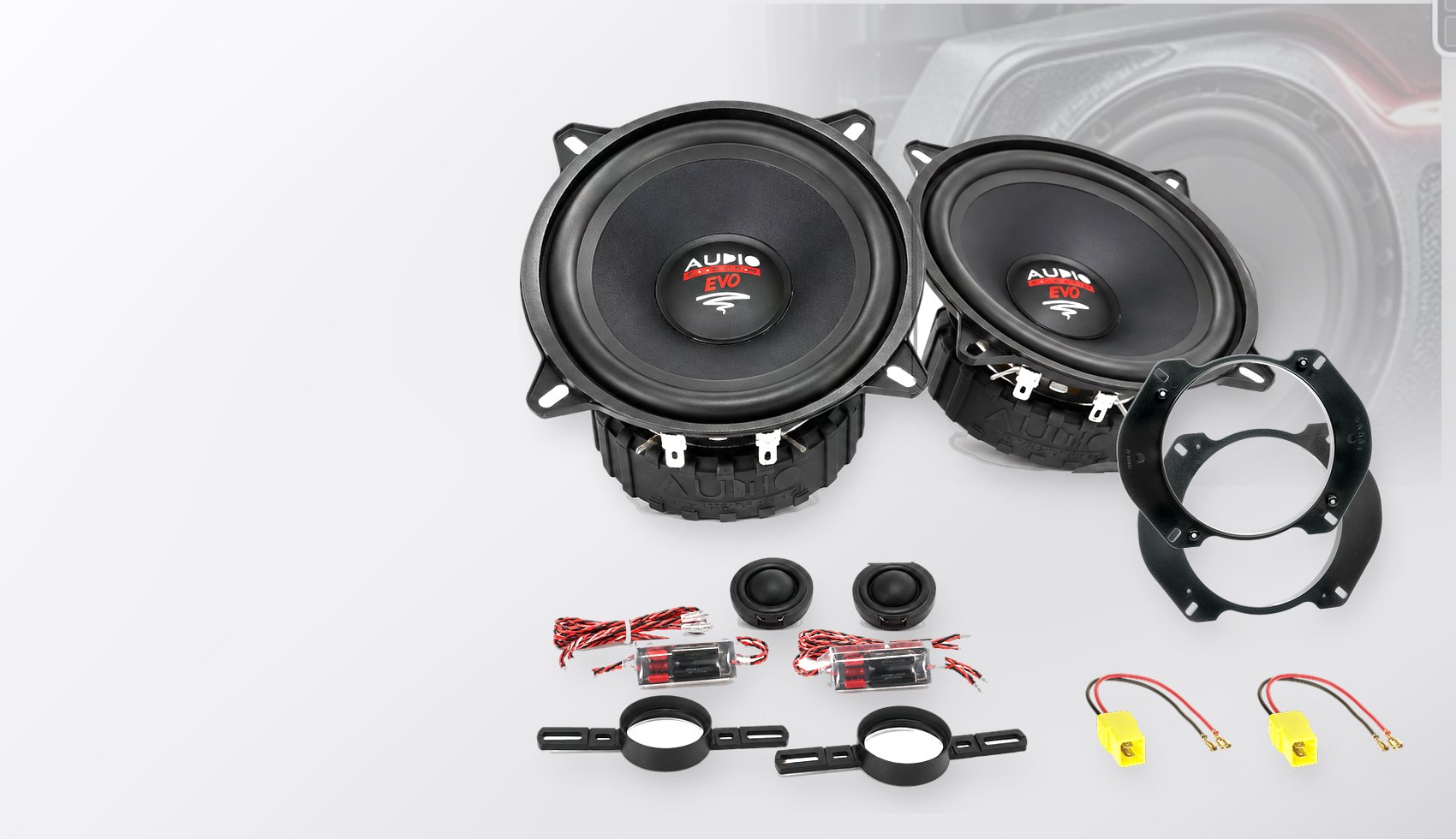Pachet difuzoare dedicate Fiat Multipla (186) 1999-2010 - Audio System RADION EVO 2 130 mm