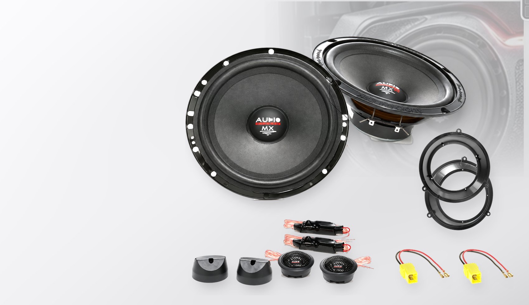 Pachet difuzoare dedicate Fiat Panda (169) 2003-2012 - Audio System MX EVO 165 mm