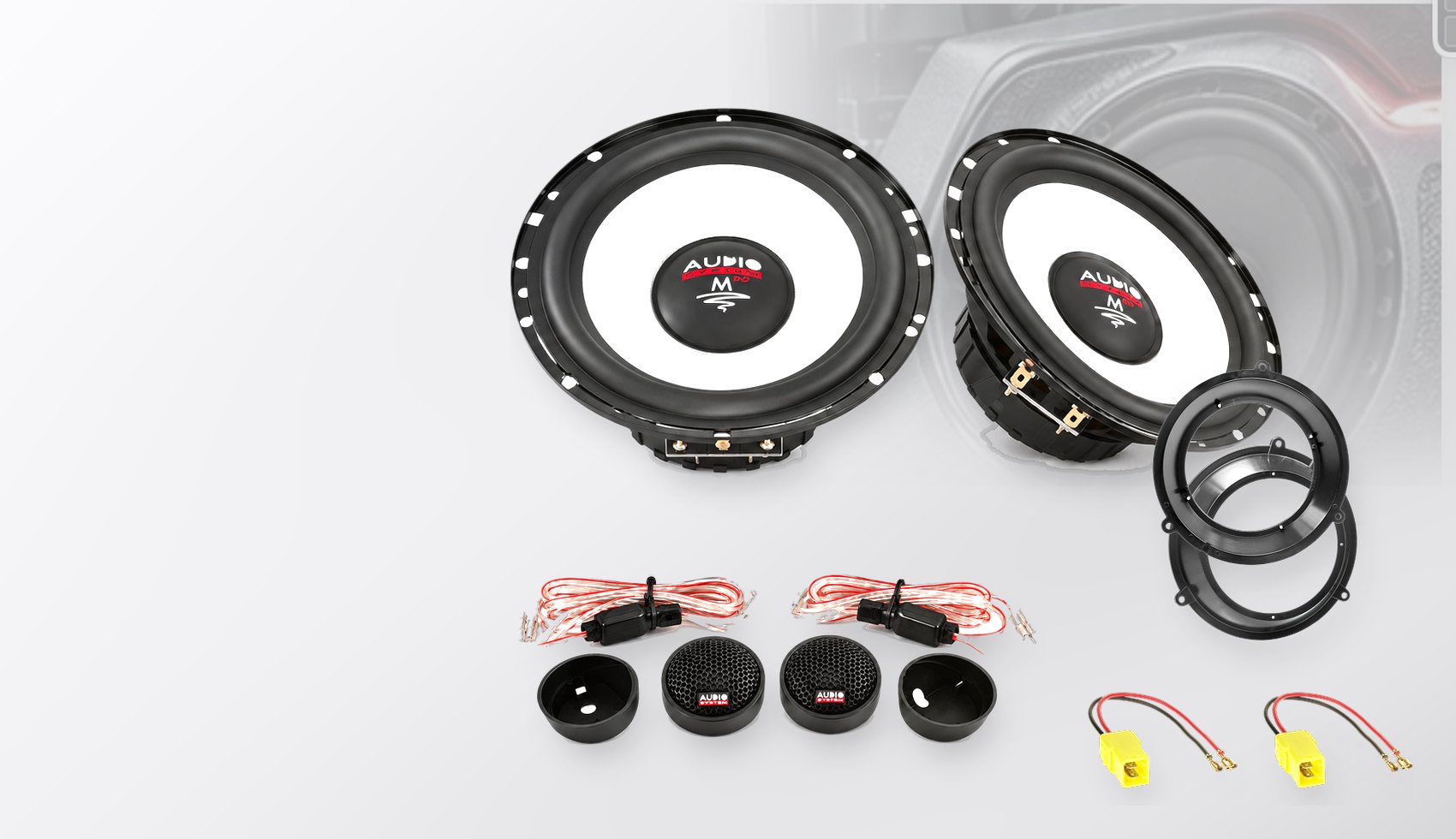 Pachet difuzoare dedicate Fiat Panda (169) 2003-2012 - Audio System M EVO 2 165 mm