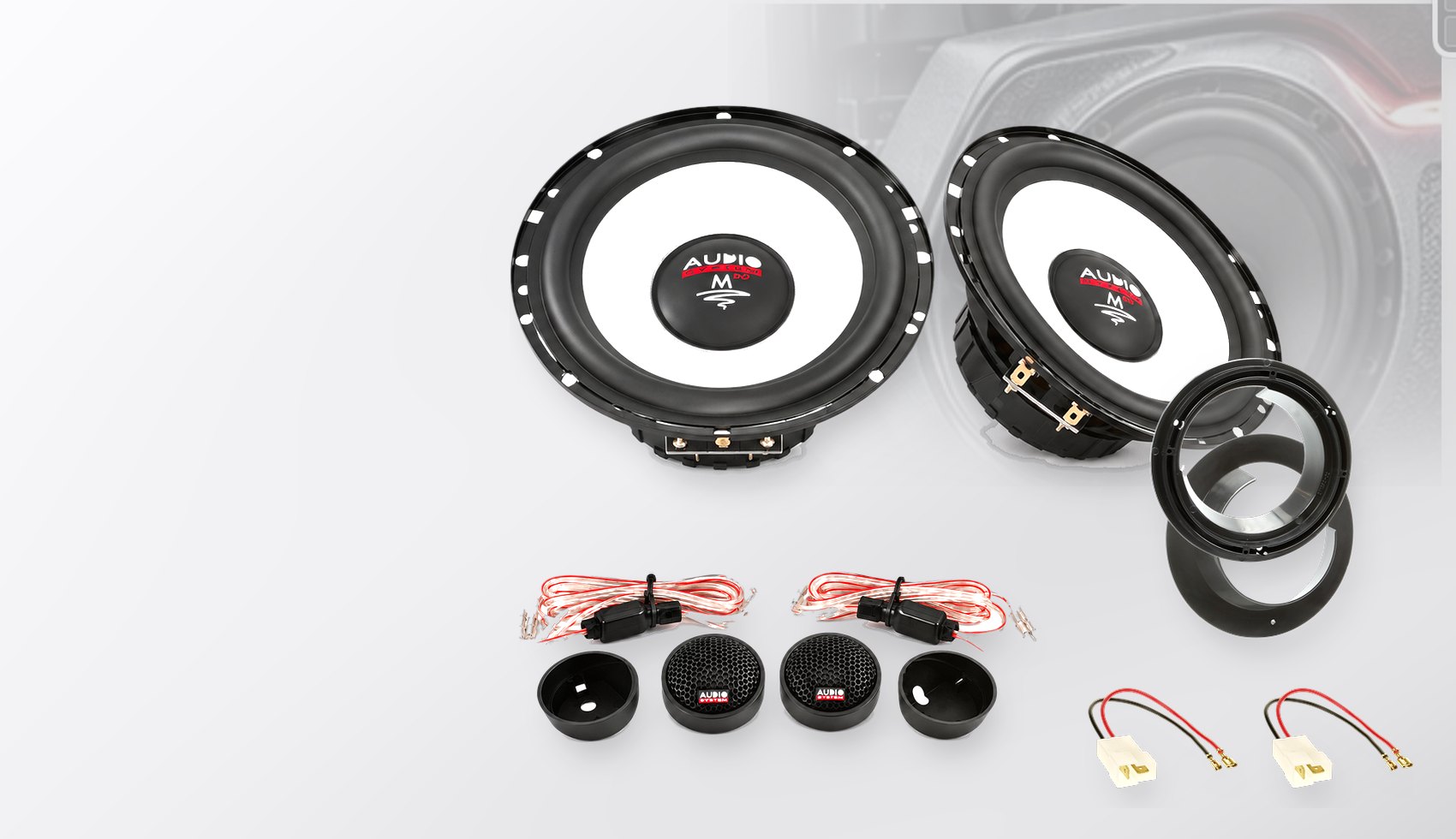 Pachet difuzoare dedicate Fiat Sedici (FY) 2009-2014 - Audio System M EVO 2 165 mm