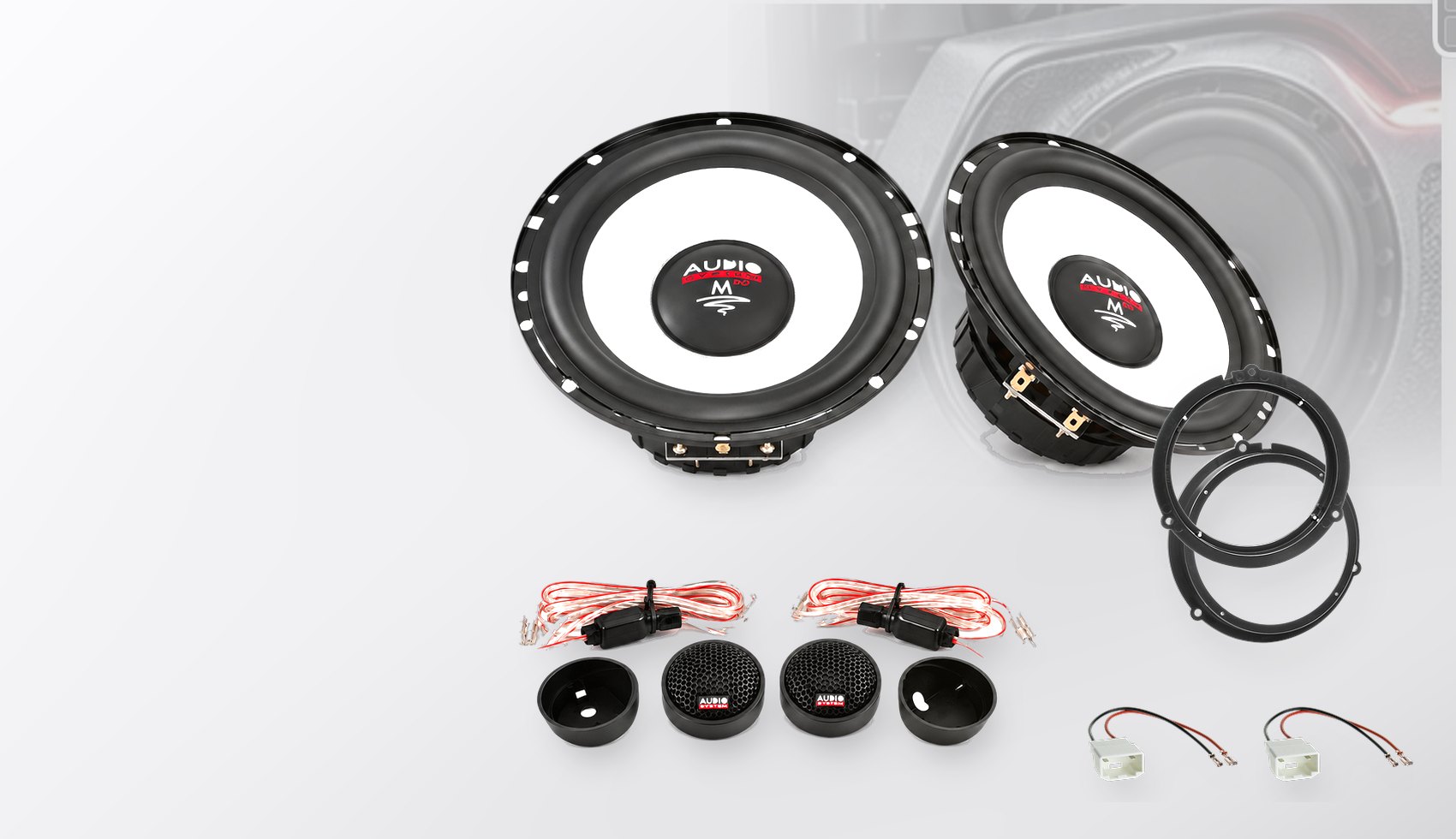 Pachet difuzoare dedicate Ford Edge 2015-2021 - Audio System M EVO 2 165 mm