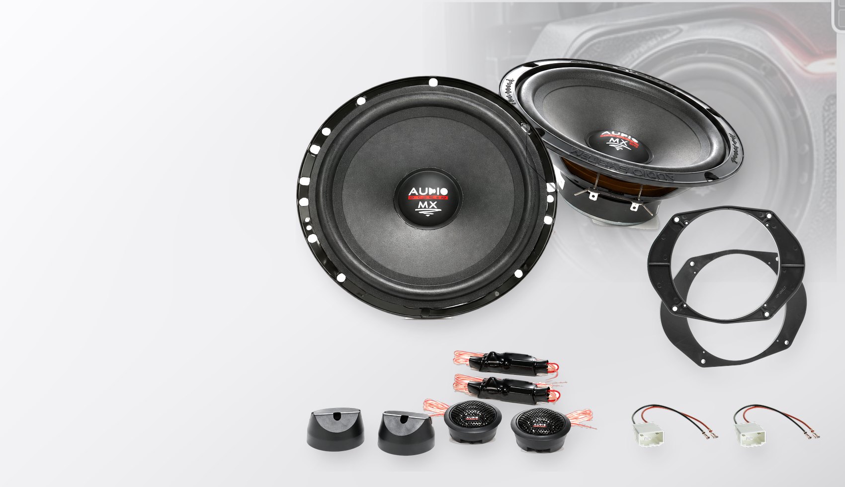Pachet difuzoare dedicate Ford Fiesta (MK6) 2001-2008 - Audio System MX EVO 165 mm