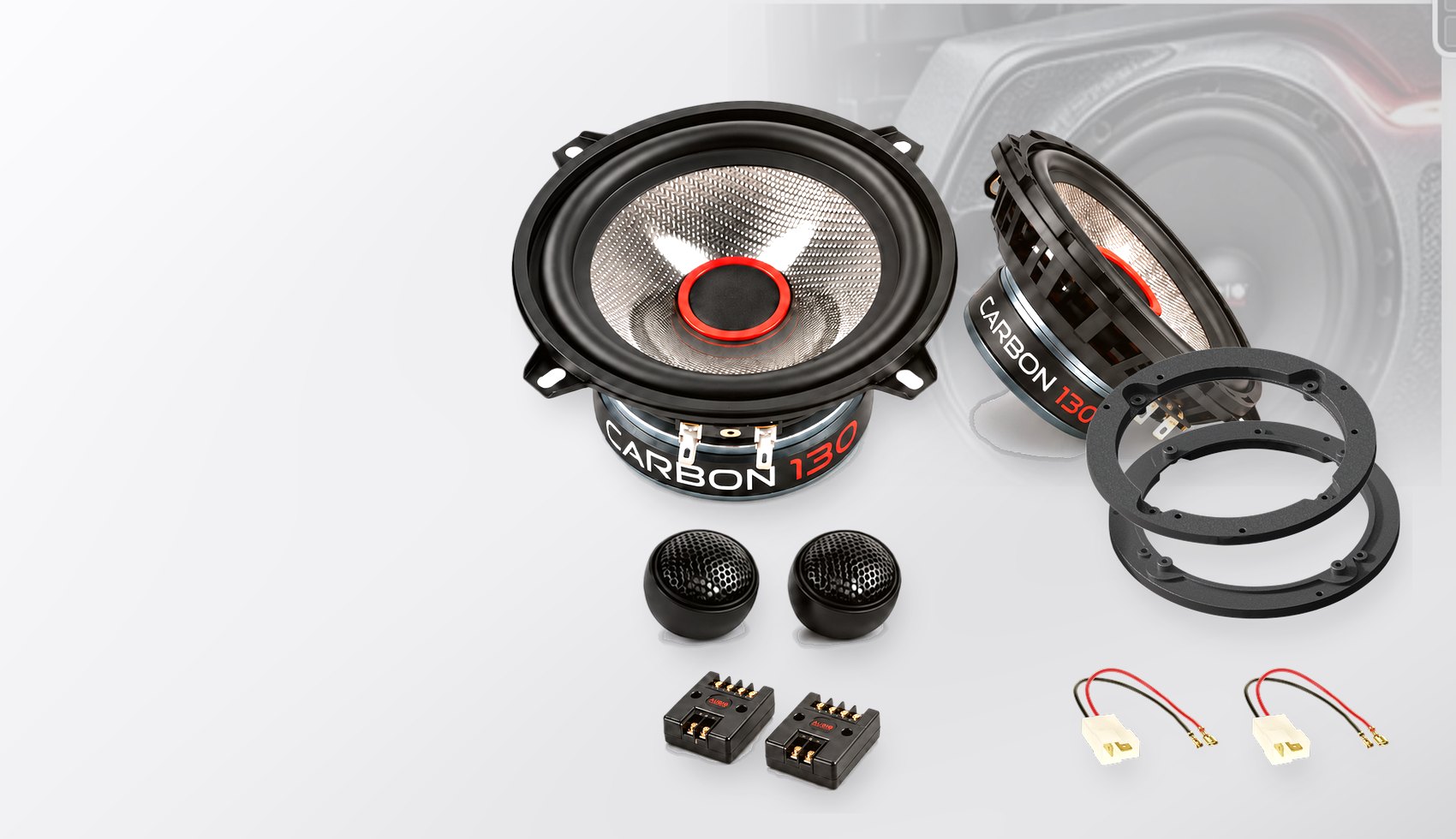 Pachet difuzoare dedicate Ford Puma (ECT) 1997-2001 - Audio System CARBON 130 mm