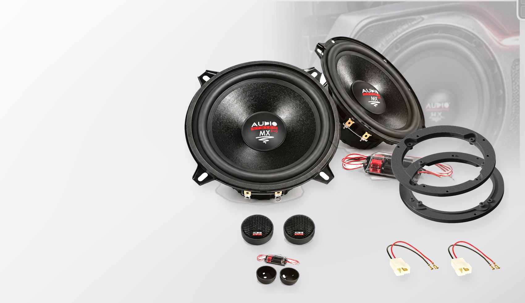 Pachet difuzoare dedicate Ford Puma (ECT) 1997-2001 - Audio System MX EVO 130 mm