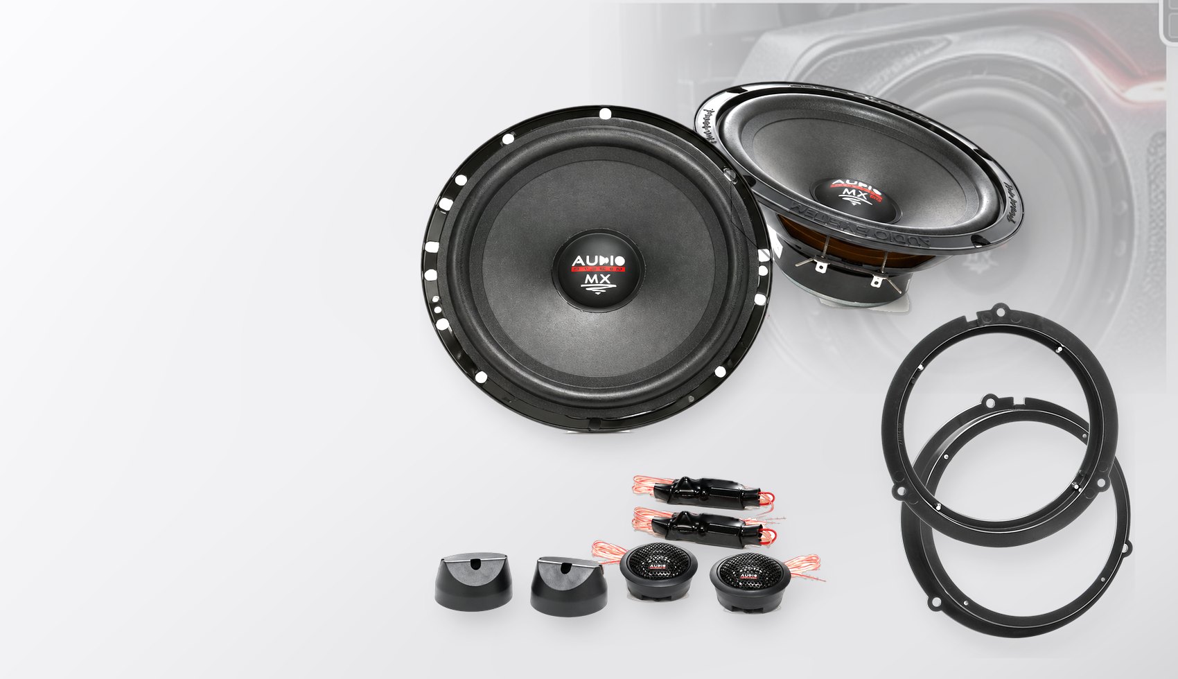 Pachet difuzoare dedicate Ford Transit Connect (2G-Typ LWB) 2013-2021 - Audio System MX EVO 165 mm