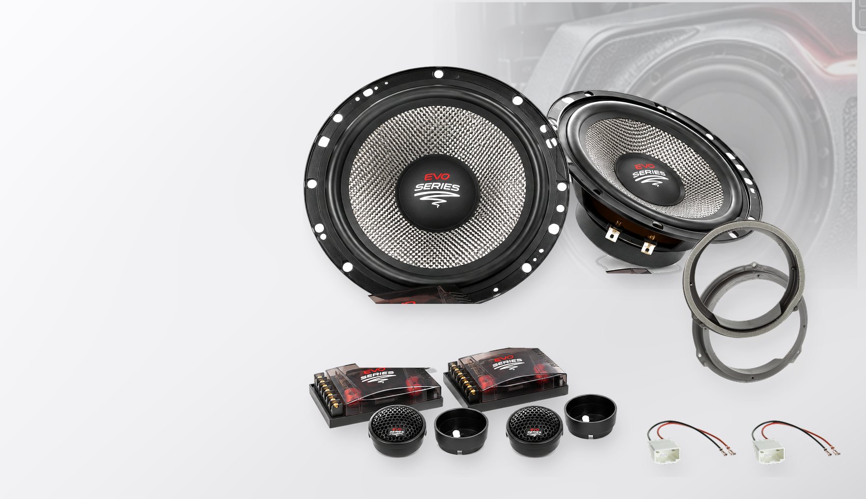 Pachet difuzoare dedicate Ford Transit Custom (F*C) 2012-2016 - Audio System RADION EVO 2 165 mm