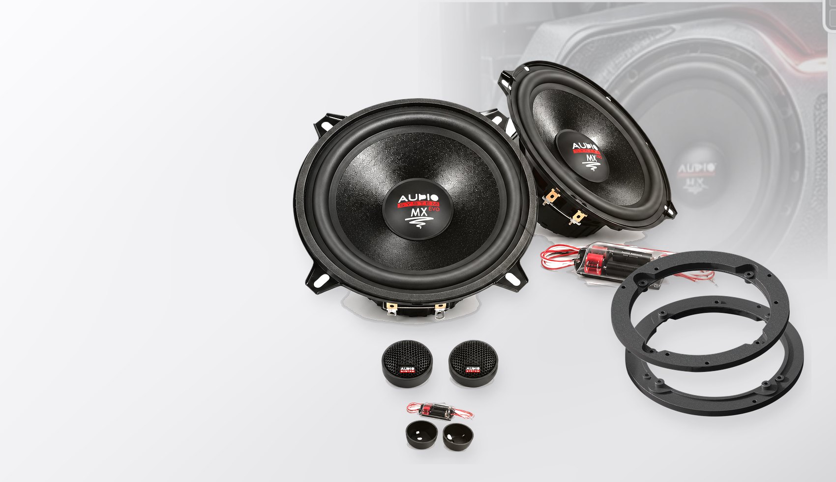 Pachet difuzoare dedicate Honda Civic (EJ6/EJ8) 1996-2000 - Audio System MX EVO 130 mm