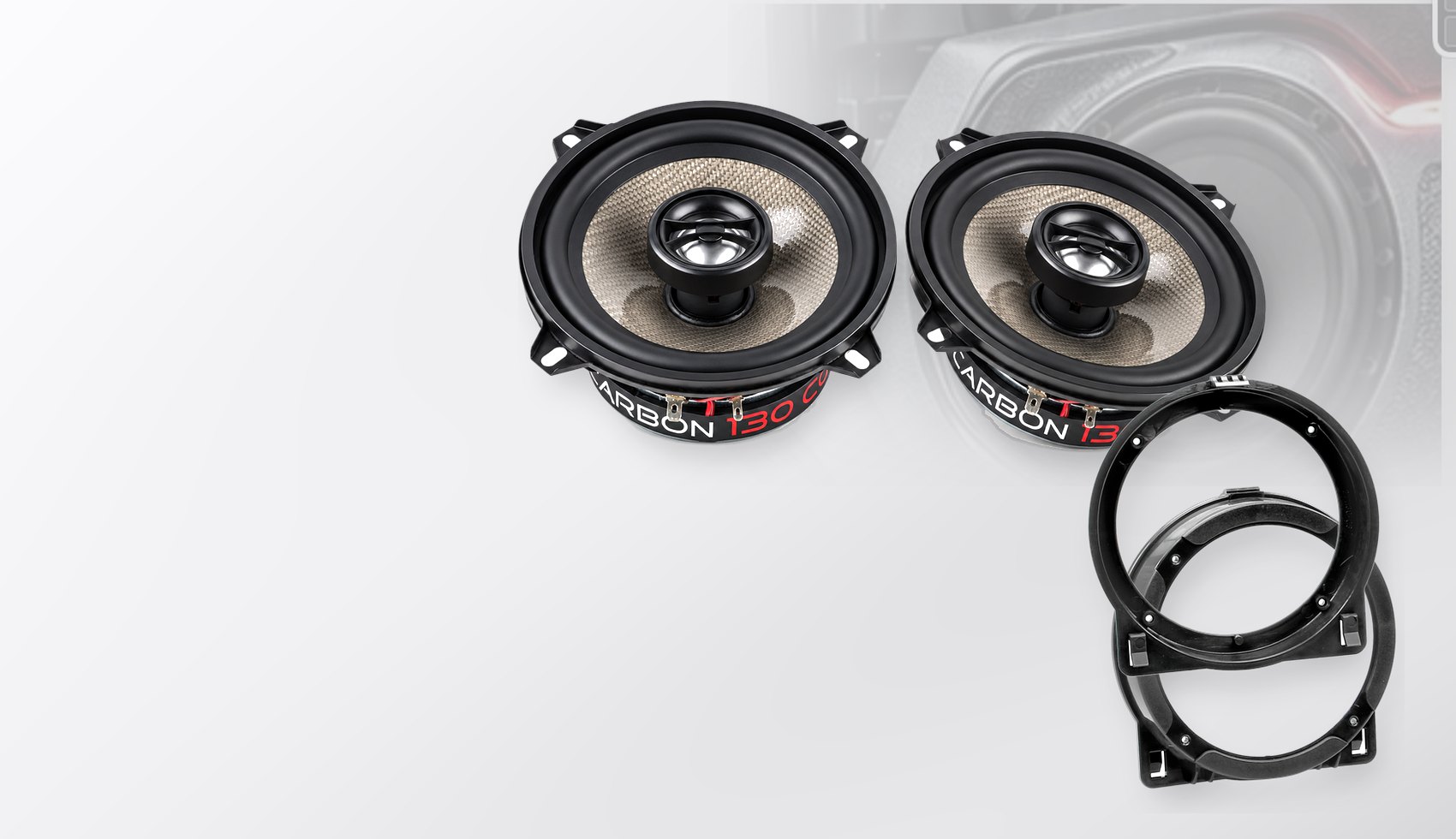 Pachet difuzoare dedicate Honda Civic (EU/ES/EP/EM/EV) 2001-2005 - Audio System CARBON 130 mm