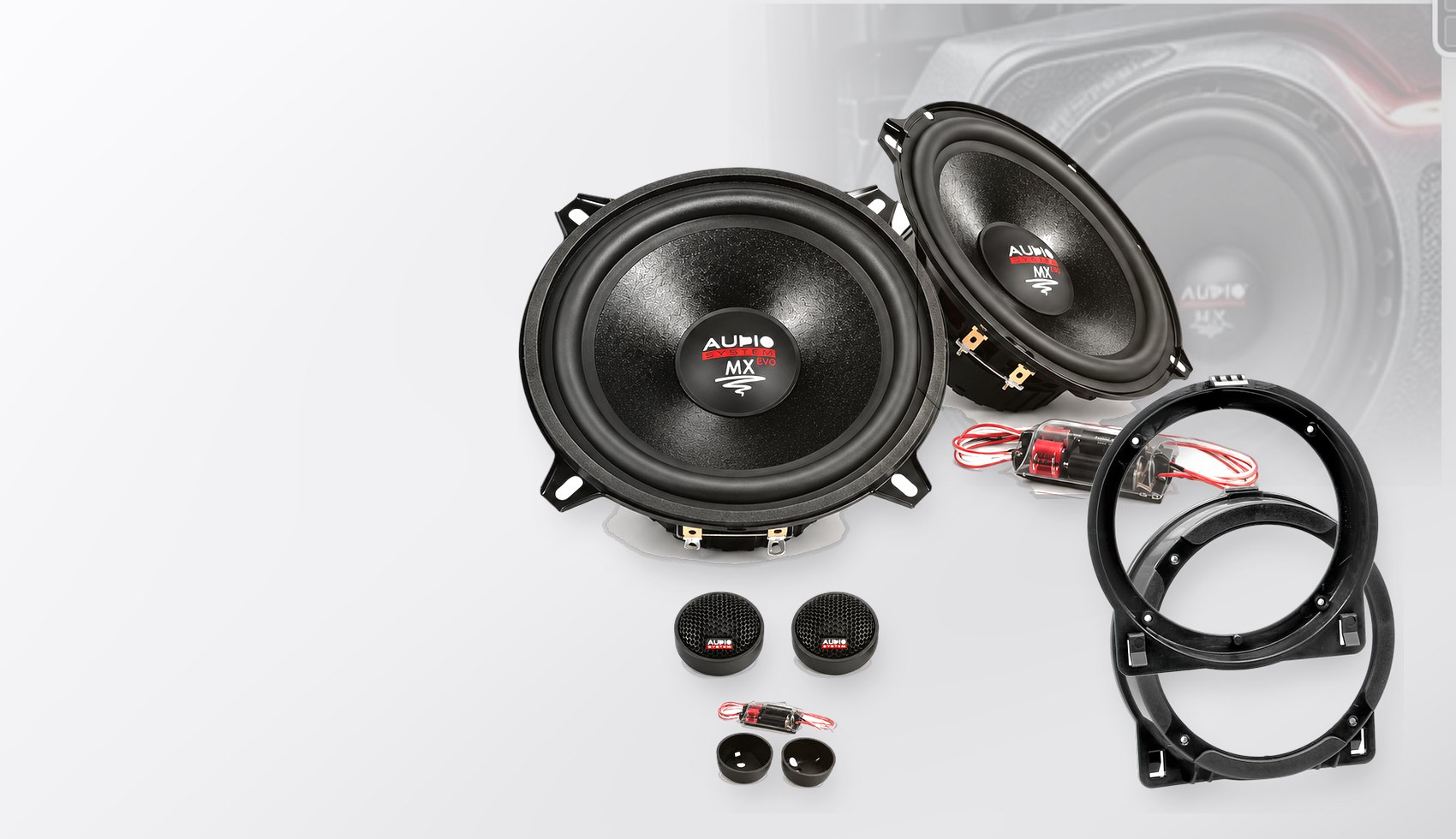 Pachet difuzoare dedicate Honda Jazz (GD) 2004-2008 - Audio System MX EVO 130 mm