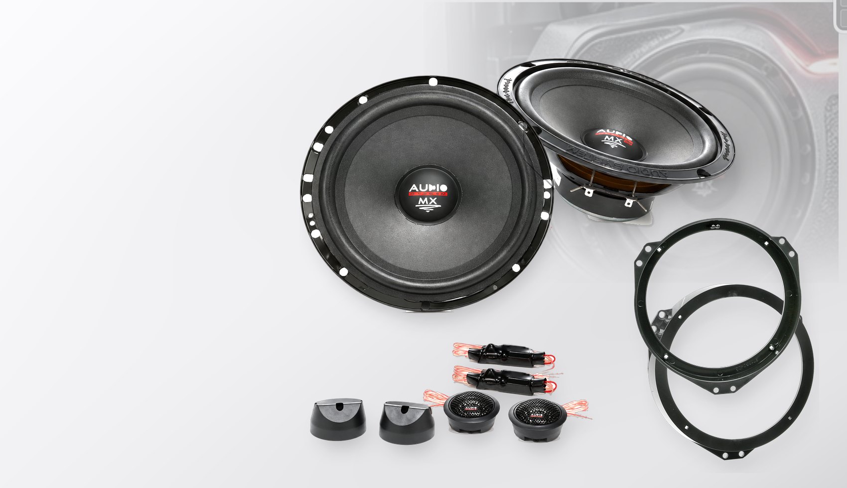 Pachet difuzoare dedicate Honda Jazz (GD*) 2002-2008 - Audio System MX EVO 165 mm