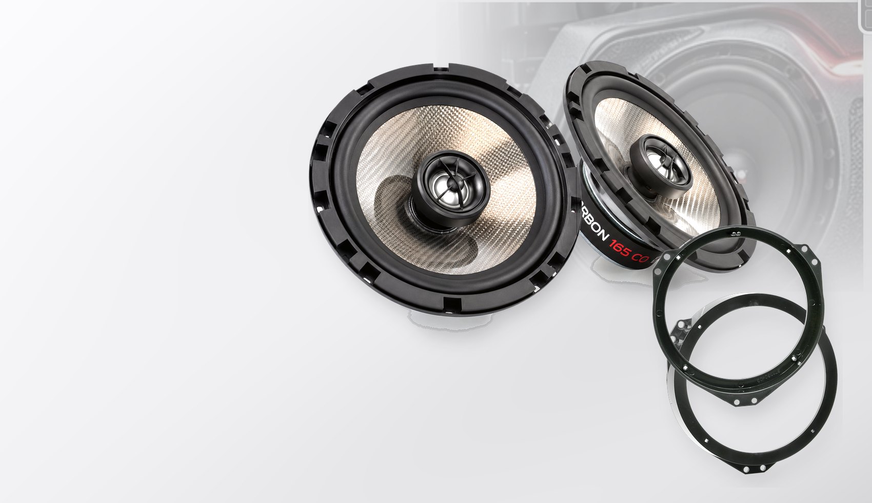Pachet difuzoare dedicate Honda Jazz (GD*) 2002-2008 - Audio System CARBON 165 mm