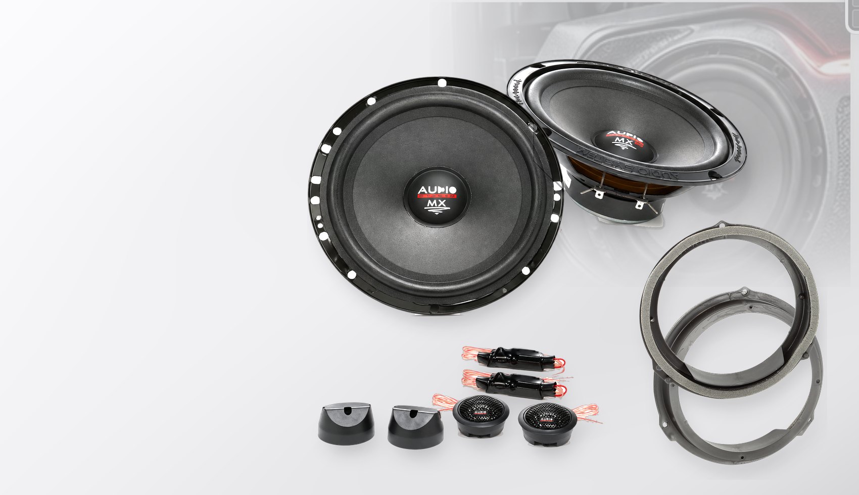 Pachet difuzoare dedicate Jaguar XF (X250) 2011-2015 - Audio System MX EVO 165 mm