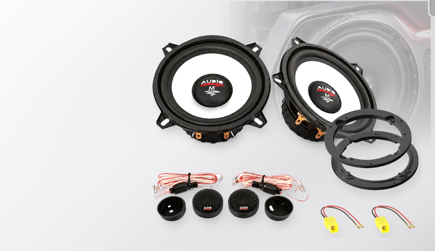 Pachet difuzoare dedicate Lancia Phedra (ZAL 179) 2008-2010 - Audio System M EVO 2 130 mm
