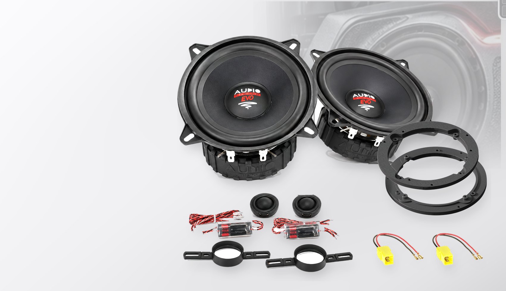 Pachet difuzoare dedicate Lancia Phedra (ZAL 179) 2008-2010 - Audio System RADION EVO 2 130 mm